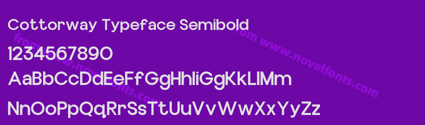 Cottorway Typeface SemiboldPreview Cottorway Typeface SemiboldPreview