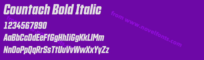 Countach Bold ItalicPreview Countach Bold ItalicPreview