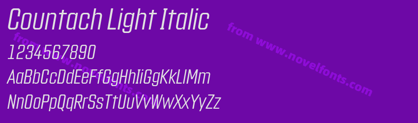 Countach Light ItalicPreview Countach Light ItalicPreview