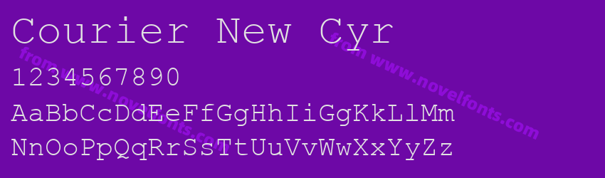 Courier New CyrPreview Courier New CyrPreview