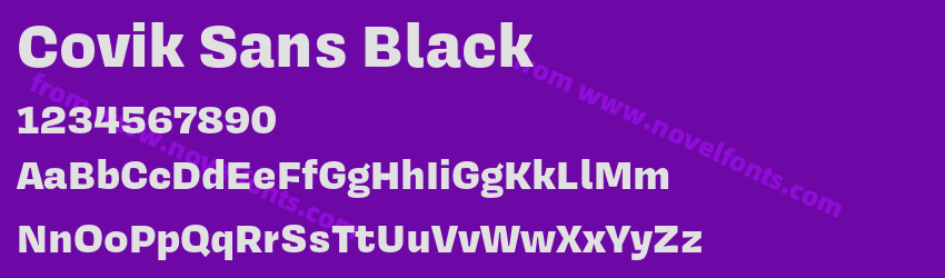 Covik Sans BlackPreview Covik Sans BlackPreview