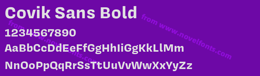 Covik Sans BoldPreview Covik Sans BoldPreview