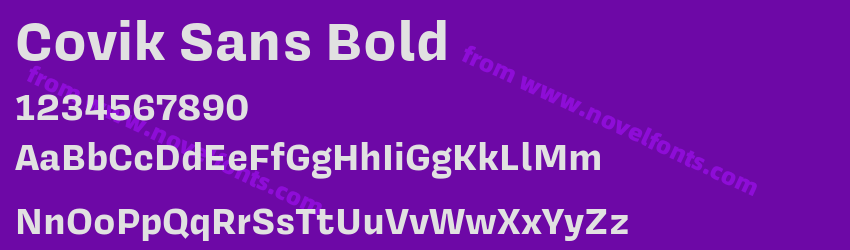 Covik Sans BoldPreview Covik Sans BoldPreview
