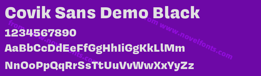 Covik Sans Demo BlackPreview Covik Sans Demo BlackPreview