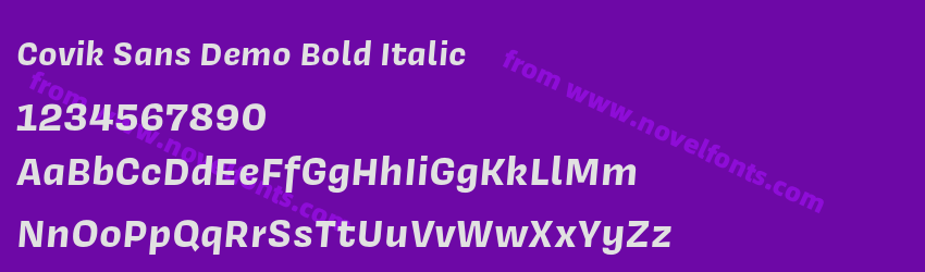 Covik Sans Demo Bold ItalicPreview Covik Sans Demo Bold ItalicPreview