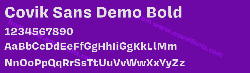 Covik Sans Demo BoldPreview Covik Sans Demo BoldPreview