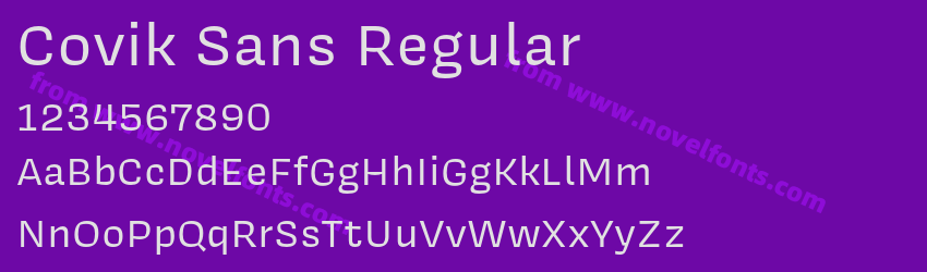 Covik Sans RegularPreview Covik Sans RegularPreview