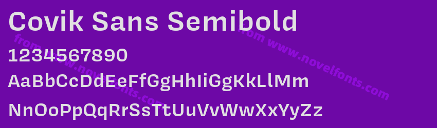 Covik Sans SemiboldPreview Covik Sans SemiboldPreview