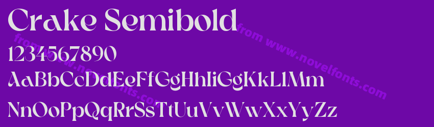 Crake SemiboldPreview Crake SemiboldPreview