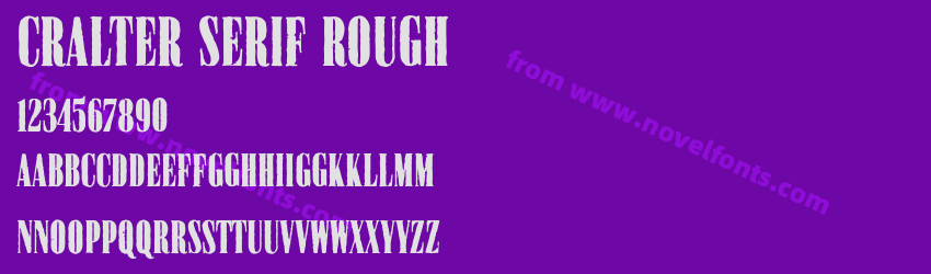 Cralter Serif RoughPreview Cralter Serif RoughPreview
