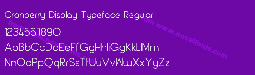 Cranberry Display Typeface RegularPreview Cranberry Display Typeface RegularPreview