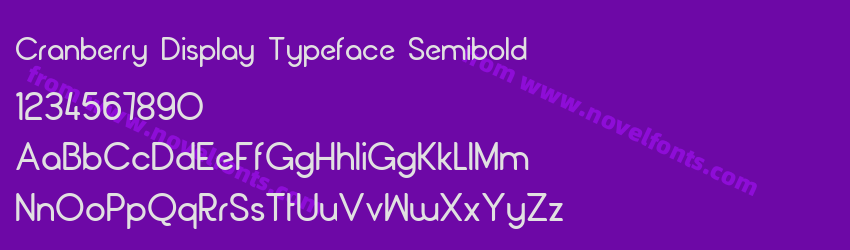 Cranberry Display Typeface SemiboldPreview Cranberry Display Typeface SemiboldPreview