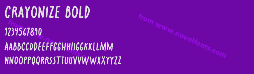 Crayonize BoldPreview Crayonize BoldPreview