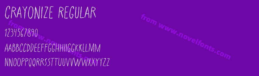 Crayonize RegularPreview Crayonize RegularPreview