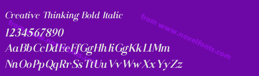 Creative Thinking Bold ItalicPreview