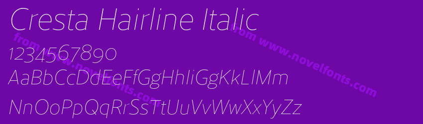 Cresta Hairline ItalicPreview