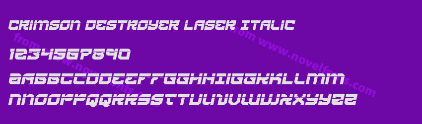 Crimson Destroyer Laser ItalicPreview Crimson Destroyer Laser ItalicPreview