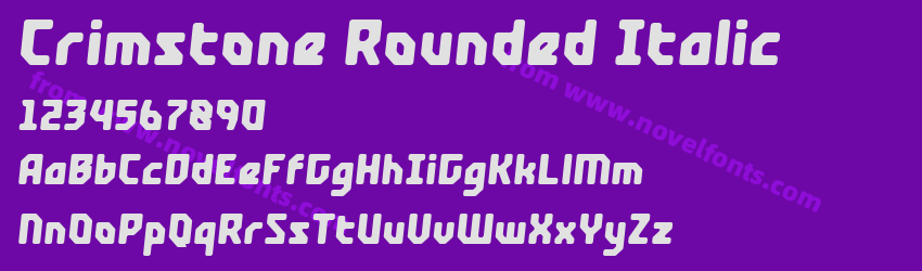Crimstone Rounded ItalicPreview Crimstone Rounded ItalicPreview
