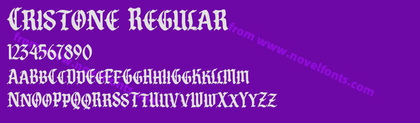 Cristone RegularPreview Cristone RegularPreview