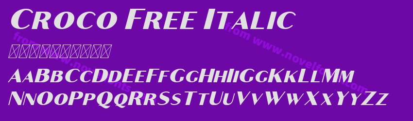 Croco Free ItalicPreview Croco Free ItalicPreview