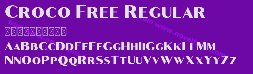 Croco Free RegularPreview Croco Free RegularPreview