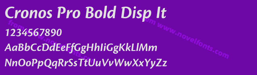 Cronos Pro Bold Disp ItPreview Cronos Pro Bold Disp ItPreview