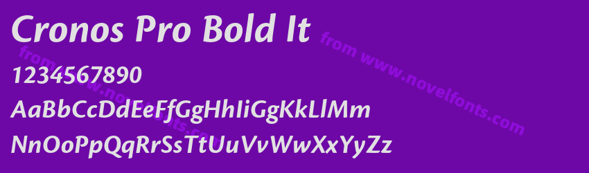 Cronos Pro Bold ItPreview