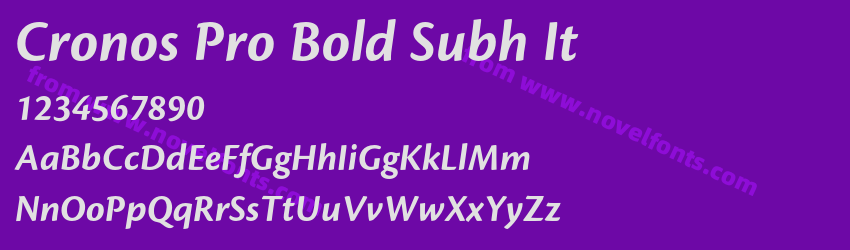 Cronos Pro Bold Subh ItPreview Cronos Pro Bold Subh ItPreview