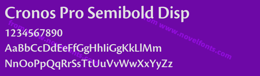 Cronos Pro Semibold DispPreview Cronos Pro Semibold DispPreview