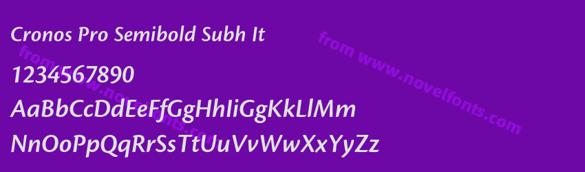 Cronos Pro Semibold Subh ItPreview Cronos Pro Semibold Subh ItPreview