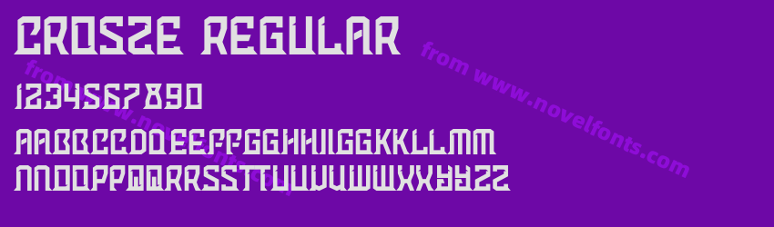Crosze RegularPreview Crosze RegularPreview