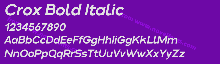 Crox Bold ItalicPreview Crox Bold ItalicPreview