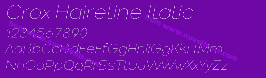 Crox Haireline ItalicPreview Crox Haireline ItalicPreview