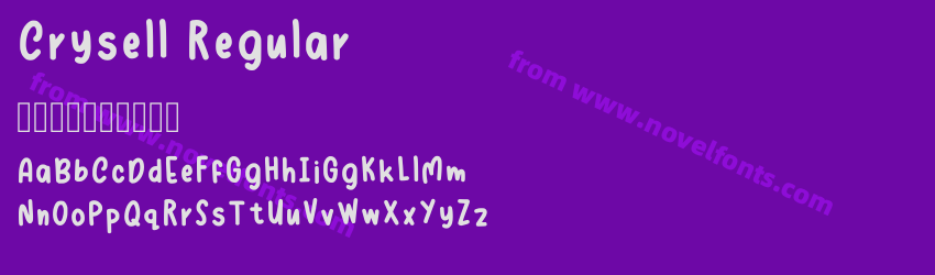 Crysell RegularPreview Crysell RegularPreview
