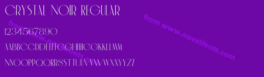 Crystal Noir RegularPreview Crystal Noir RegularPreview