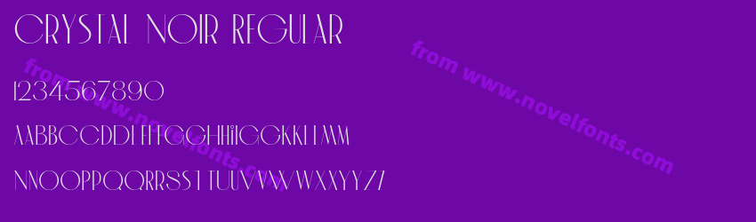 Crystal Noir RegularPreview Crystal Noir RegularPreview