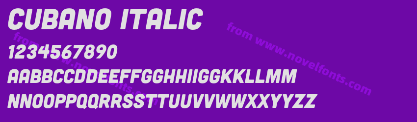 Cubano ItalicPreview Cubano ItalicPreview