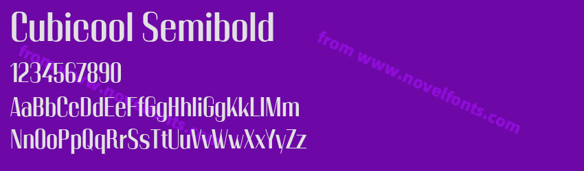Cubicool SemiboldPreview Cubicool SemiboldPreview