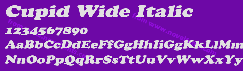 Cupid Wide ItalicPreview Cupid Wide ItalicPreview