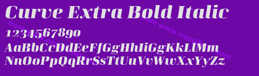 Curve Extra Bold ItalicPreview
