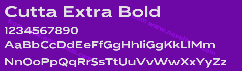 Cutta Extra BoldPreview Cutta Extra BoldPreview