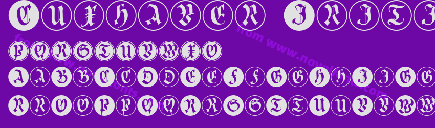 Cuxhaven Initials RoundPreview Cuxhaven Initials RoundPreview