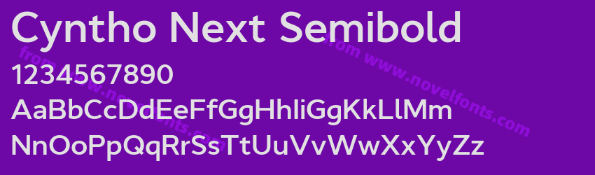 Cyntho Next SemiboldPreview Cyntho Next SemiboldPreview