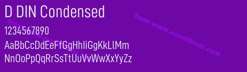 D DIN CondensedPreview D DIN CondensedPreview