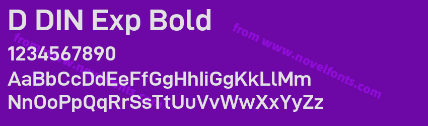 D DIN Exp BoldPreview