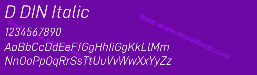 D DIN ItalicPreview D DIN ItalicPreview