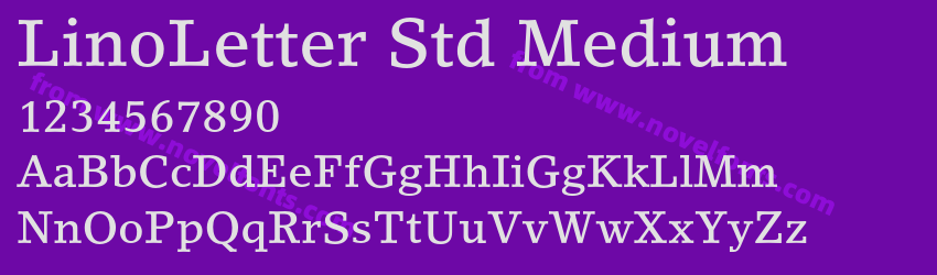 LinoLetter Std MediumPreview