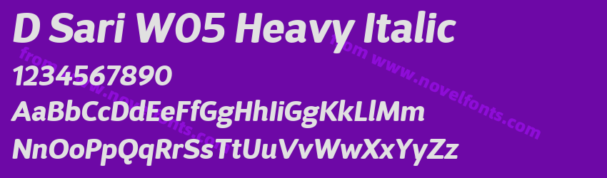 D Sari W05 Heavy ItalicPreview D Sari W05 Heavy ItalicPreview