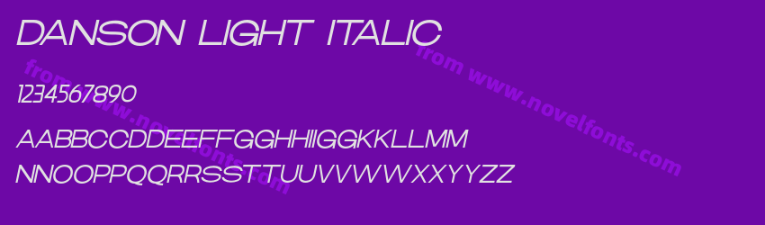 DANSON LIGHT ITALICPreview DANSON LIGHT ITALICPreview