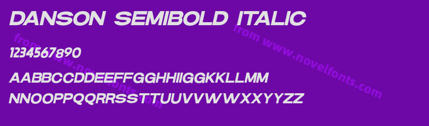 DANSON Semibold ITALICPreview DANSON Semibold ITALICPreview